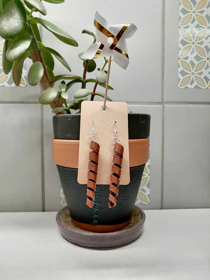Bijoux Cuir Cognac
