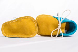 chaussons bébé cuir sur-mesure