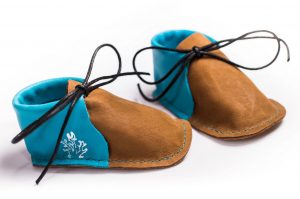 chaussons bébé cuir artisanat