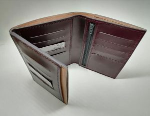 portefeuille création cuir saintes